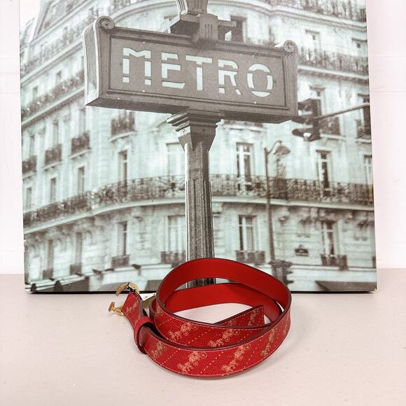 Coach C7121 Signature Buckle Belt With Horse And Carriage Print, 25 MM main image 9